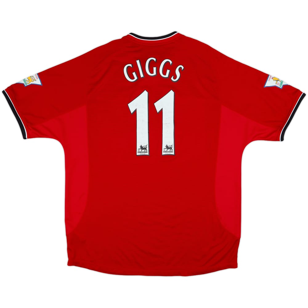 2000-02 Manchester United Home Shirt Giggs #11 - 7/10 - (XL)