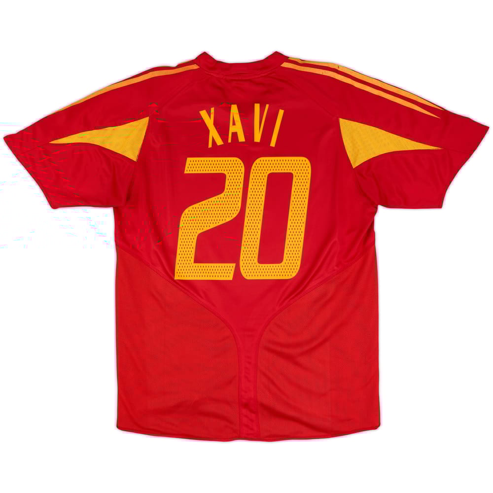 2004-06 Spain Home Shirt Xavi #20 - 7/10 - (XL)