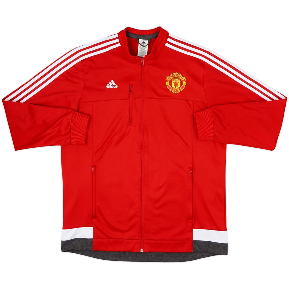 2015-16 Manchester United adidas Track Jacket - 8/10 - (XL)
