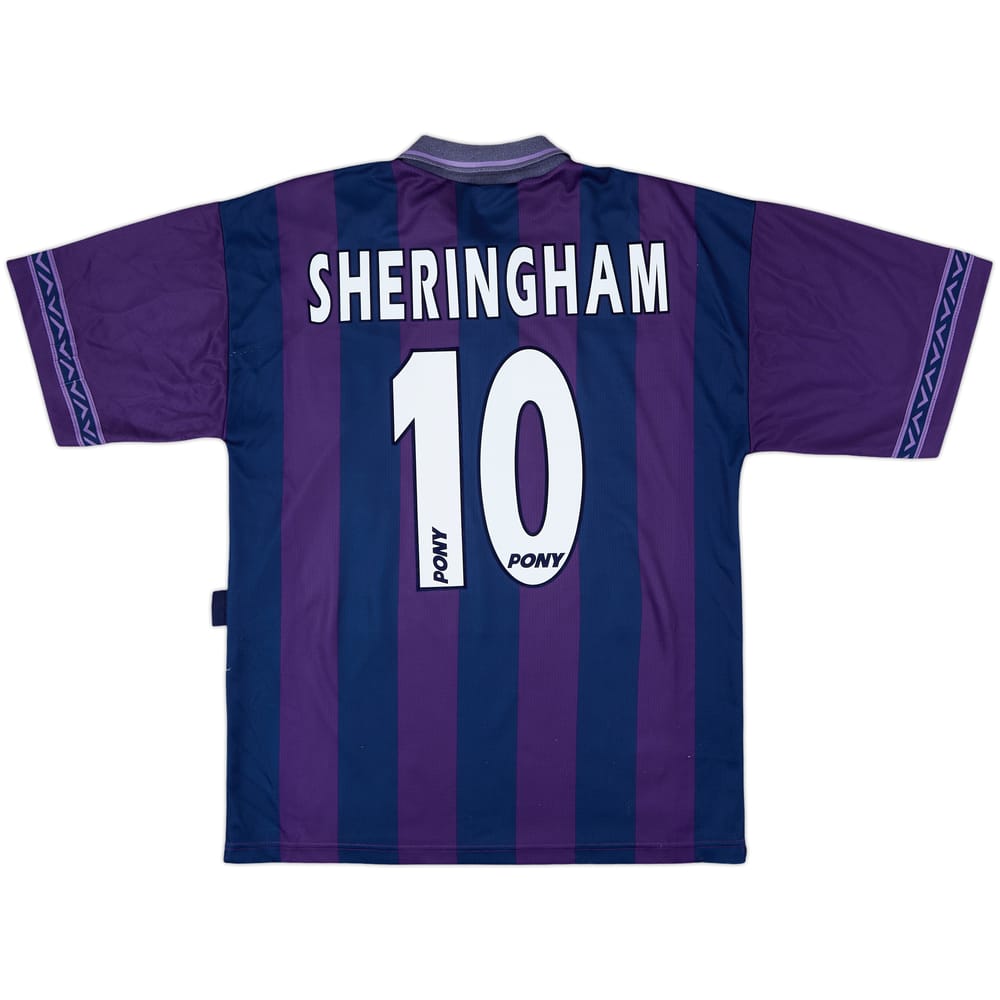 1995-97 Tottenham Away Shirt Sheringham #10 - 8/10 - (M)