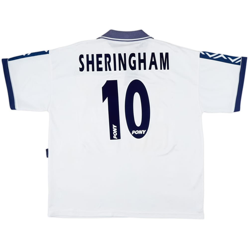 1995-97 Tottenham Home Shirt Sheringham #10 - 8/10 - (XL)
