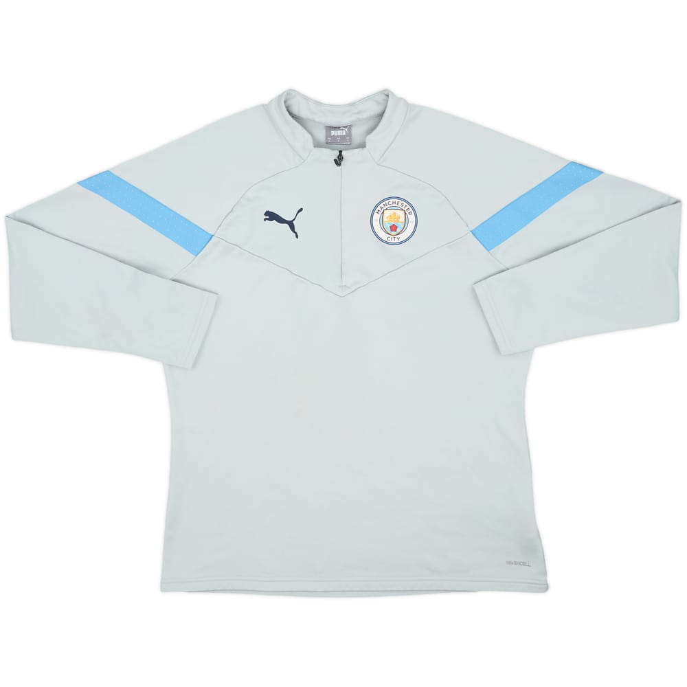 2022-23 Manchester City Puma 1/4 Zip Drill Top - 7/10 - (L)