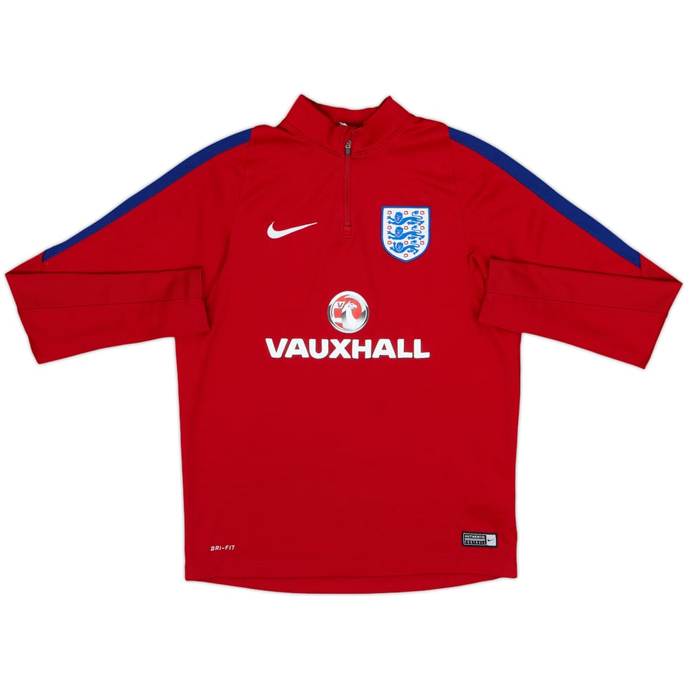 2016-17 England Nike 1/4 Zip Training Top - 8/10 - (L.Boys)