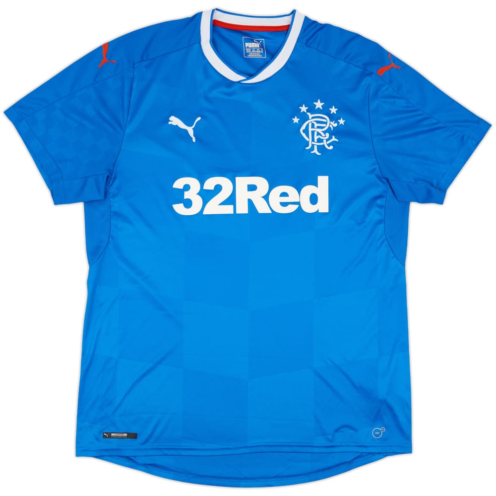 2016-18 Rangers Home Shirt - 7/10 - (XL)
