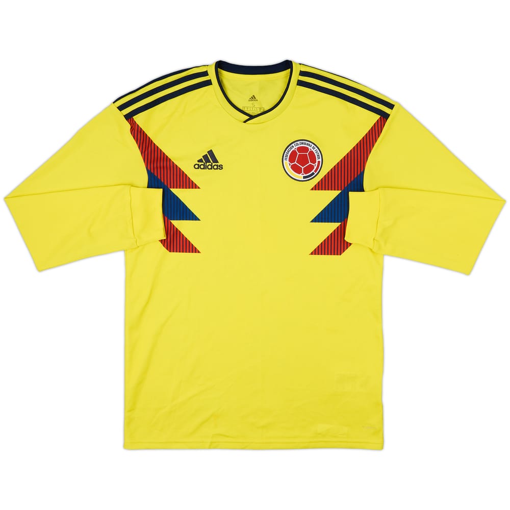 2018-19 Colombia Home L/S Shirt - 9/10 - (S)