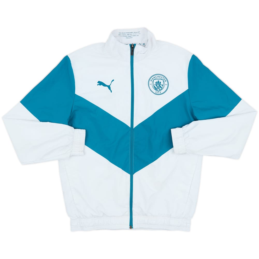 2021-22 Manchester City Puma Track Jacket - 8/10 - (L.Boys)
