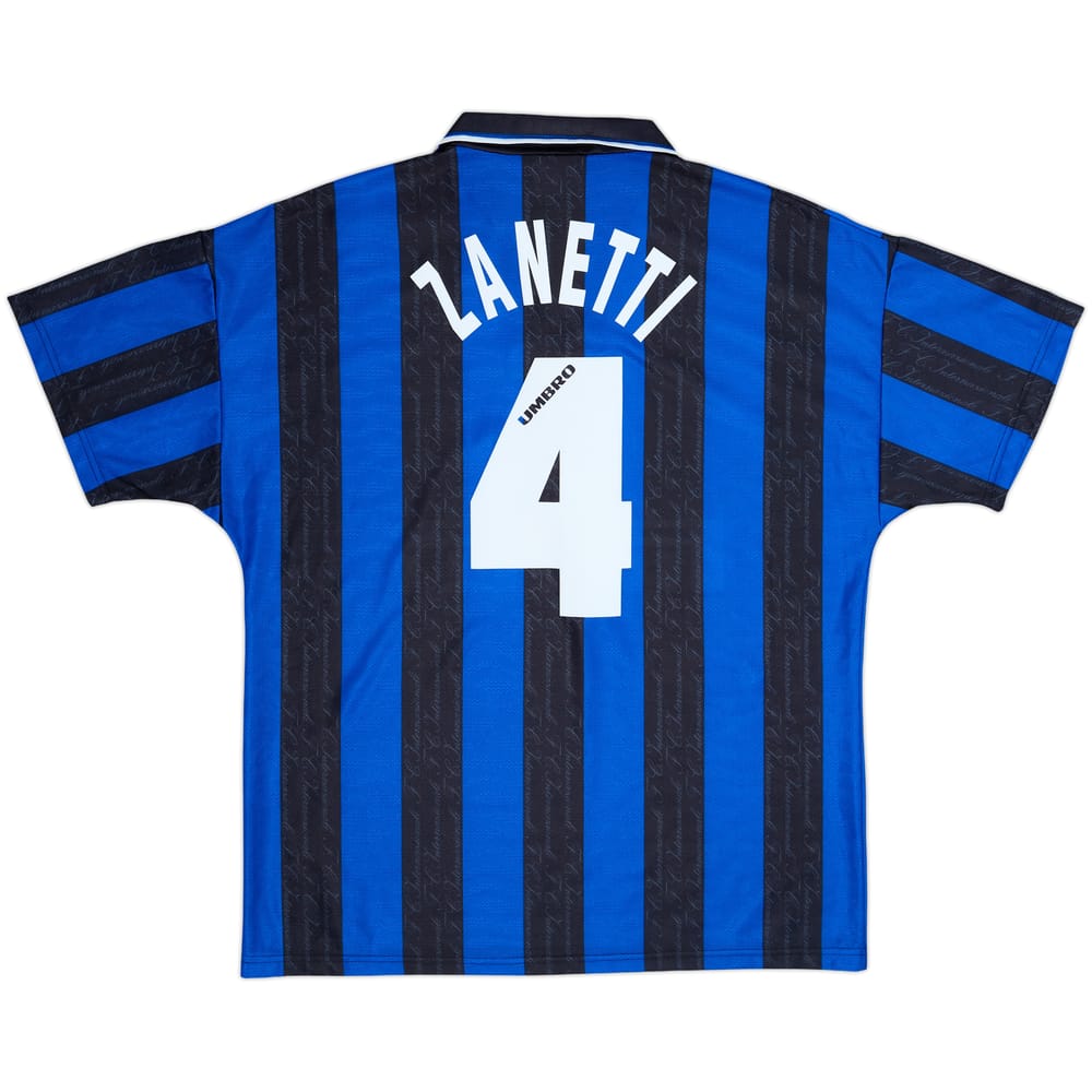 1996-97 Inter Milan Home Shirt Zanetti #4 - 9/10 - (L)