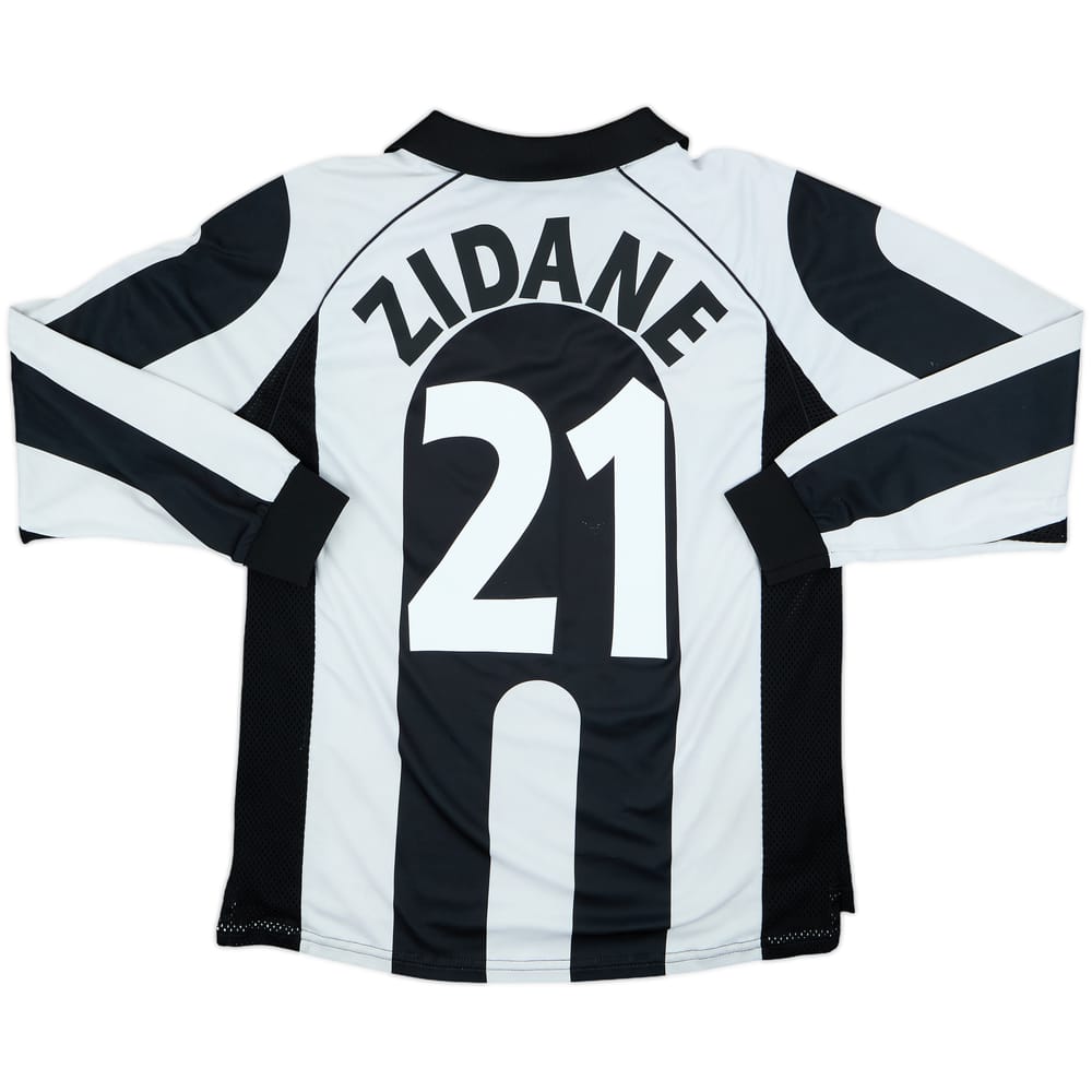 1997-98 Juventus Centenary Home L/S Shirt Zidane #21 - 7/10 - (M)