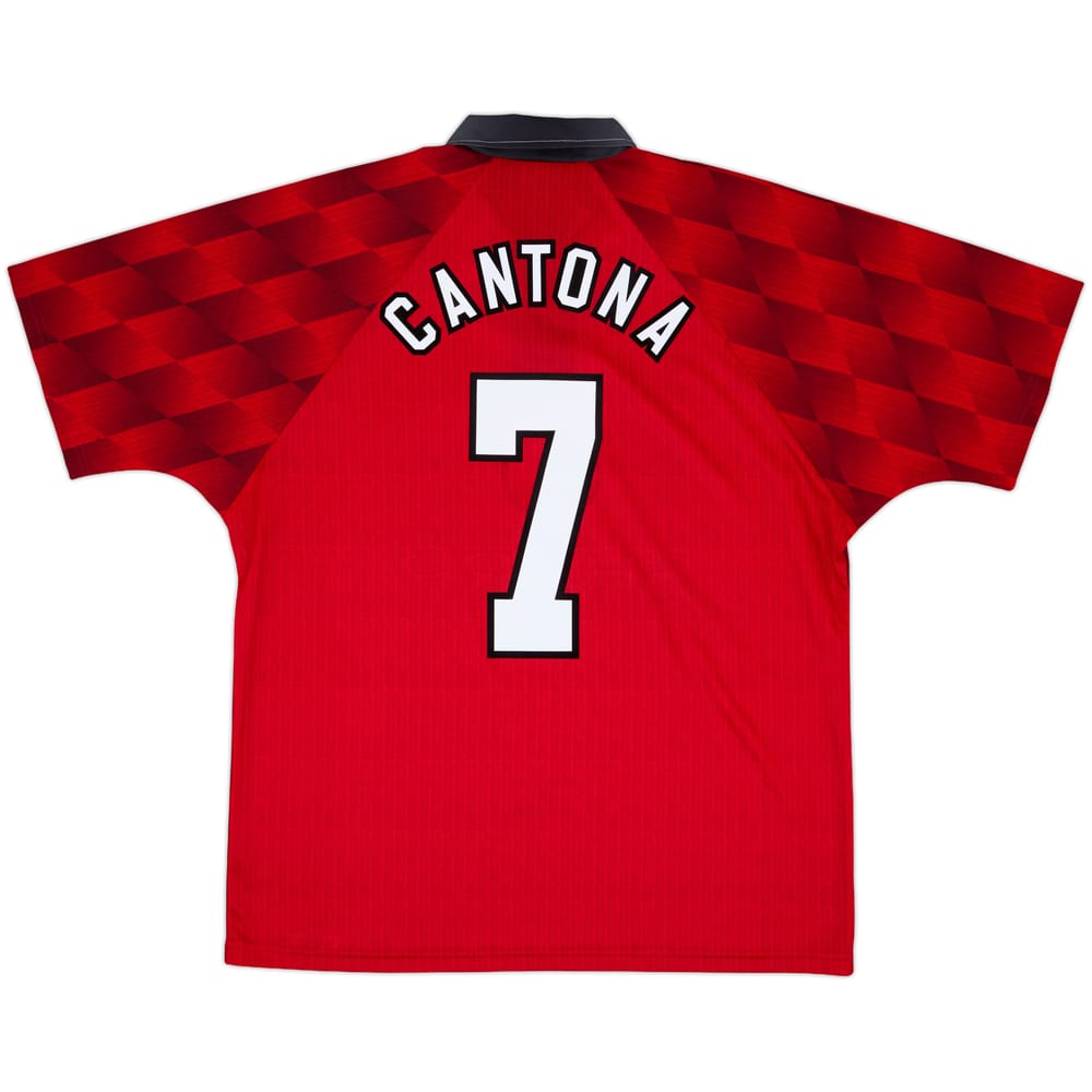 1996-98 Manchester United Home Shirt Cantona #7 - 10/10 - (L)