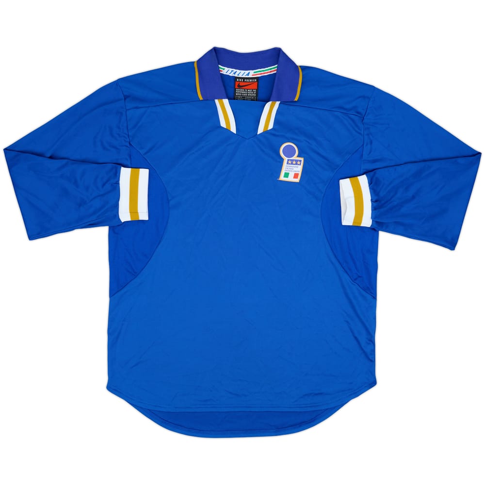 1996-97 Italy Player Issue Home L/S Shirt - 10/10 - (XL)