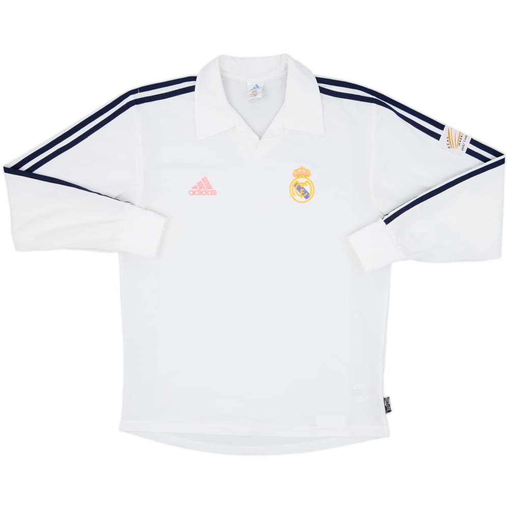 2001 Real Madrid Home L/S Shirt - 5/10 - (S)