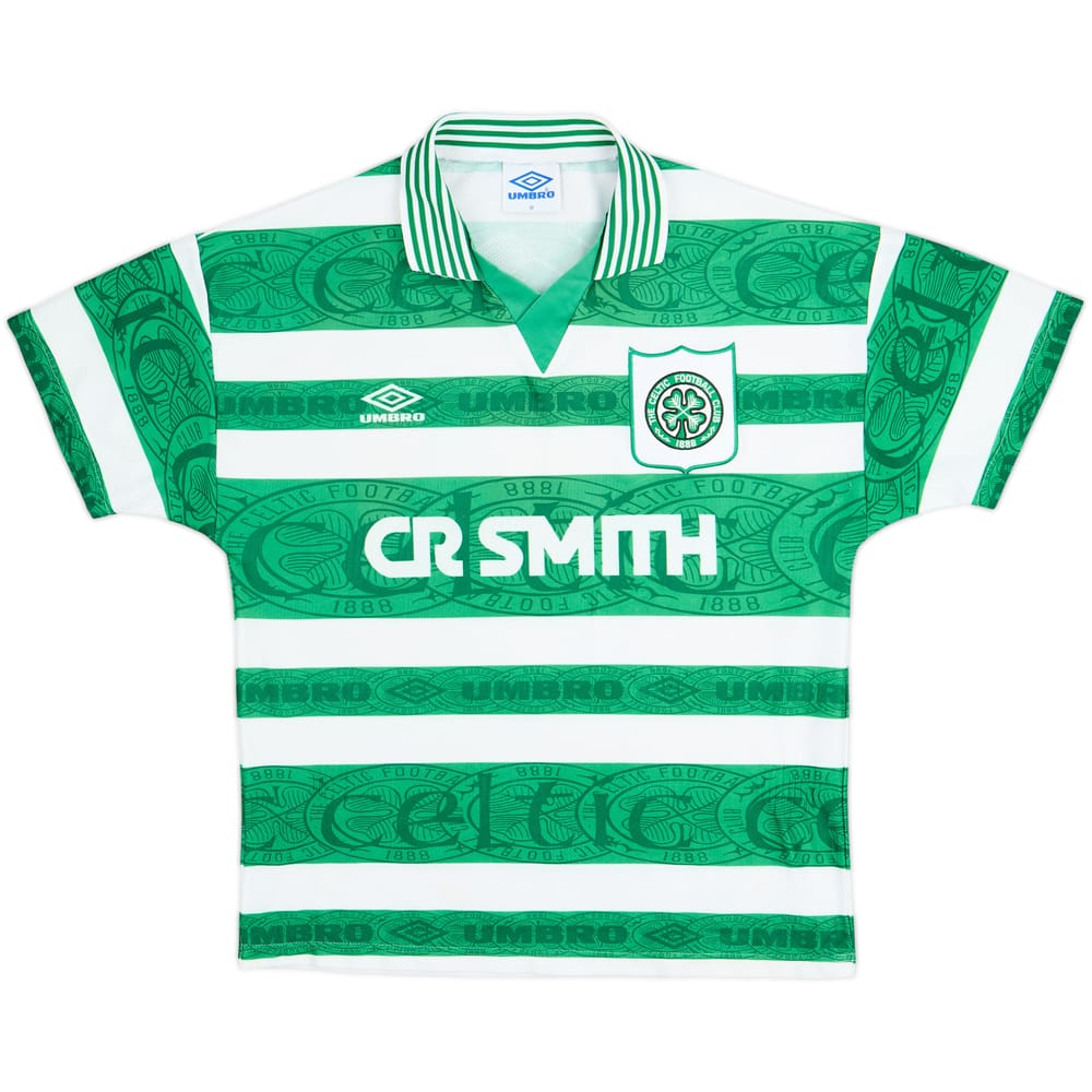 1995-97 Celtic Home Shirt - 8/10 - (M)
