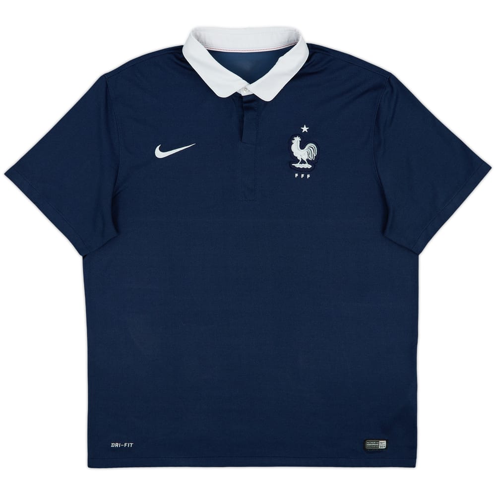 2014-15 France Home Shirt - 8/10 - (XL)