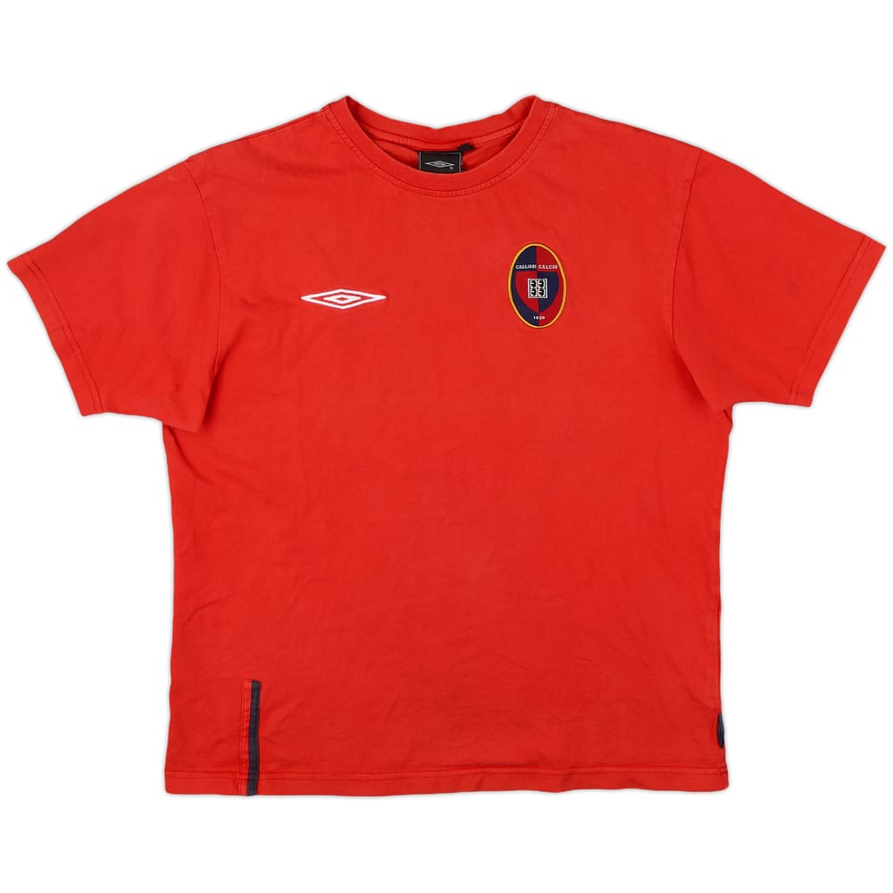 2007-08 Cagliari Umbro Cotton Tee - 7/10 - (M)