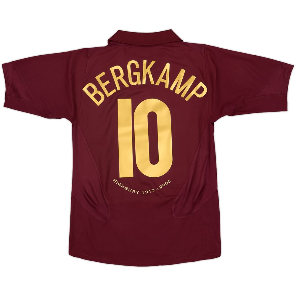 2005-06 Arsenal Home Shirt Bergkamp #10 - 7/10 - (S)