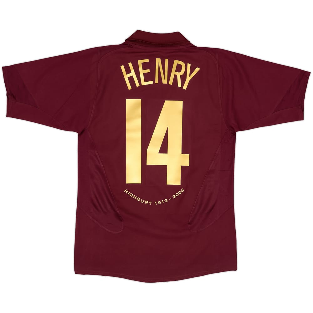 2005-06 Arsenal Home Shirt Henry #14 - 6/10 - (S)