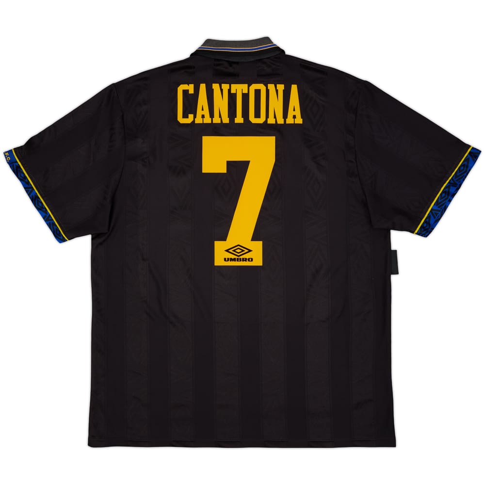 1993-95 Manchester United Away Shirt Cantona #7 - 8/10 - (XL)