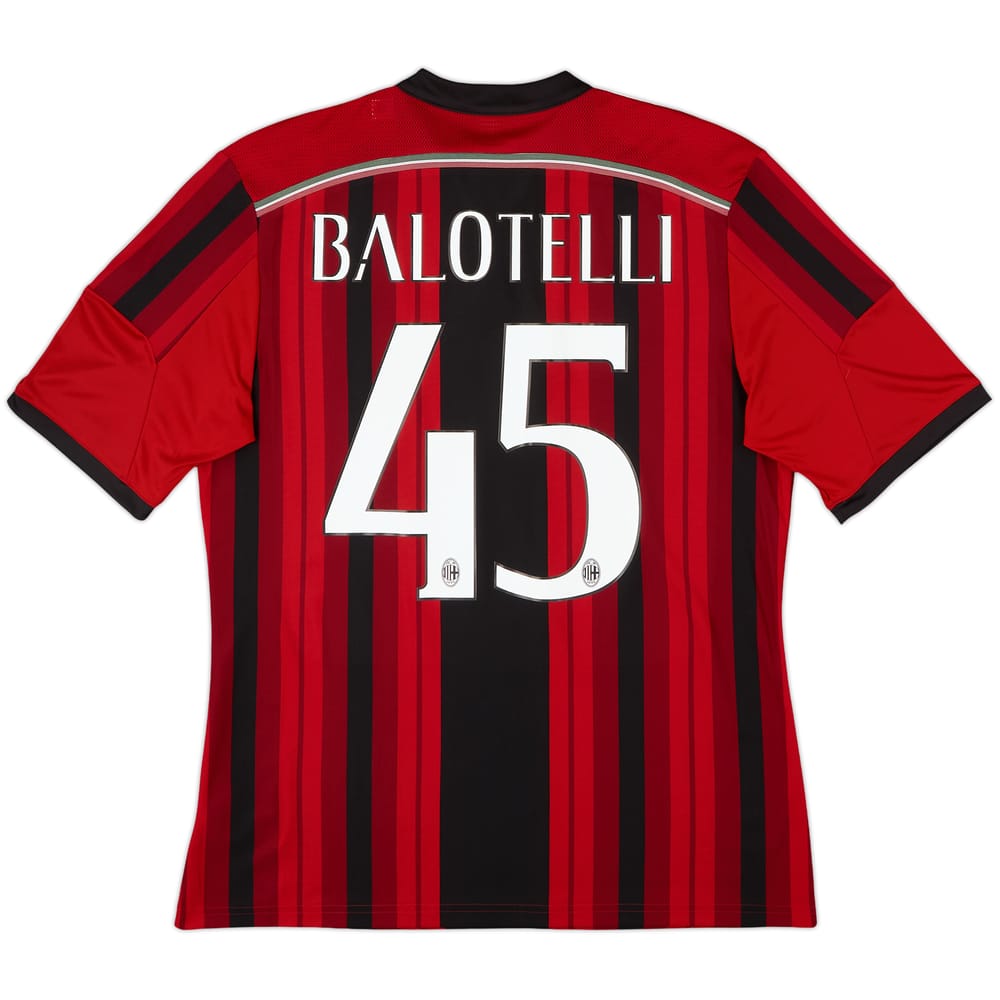 2014-15 AC Milan Home Shirt Balotelli #45 - 10/10 - (L)
