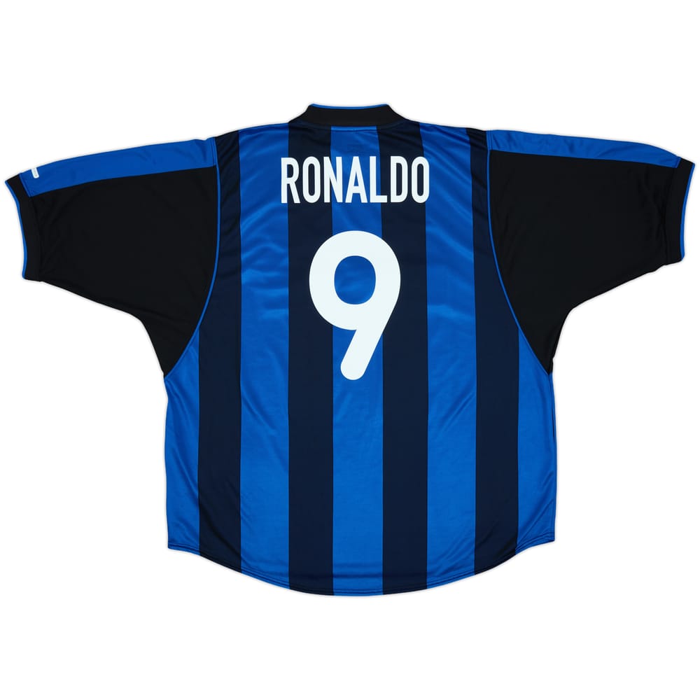 2000-01 Inter Milan Home Shirt Ronaldo #9 - 8/10 - (XXL)