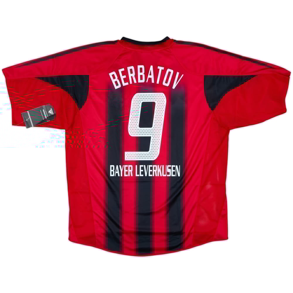 2004-06 Bayer Leverkusen Home Shirt Berbatov #9 (L)