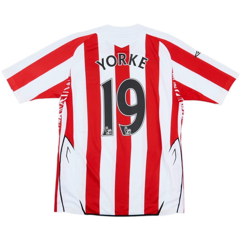 2007-08 Sunderland Home Shirt Yorke #19 - 8/10 - (M)