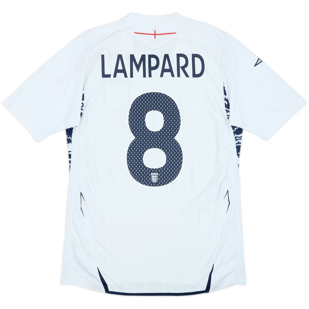 2007-09 England Home Shirt Lampard #8 - 5/10 - (S)