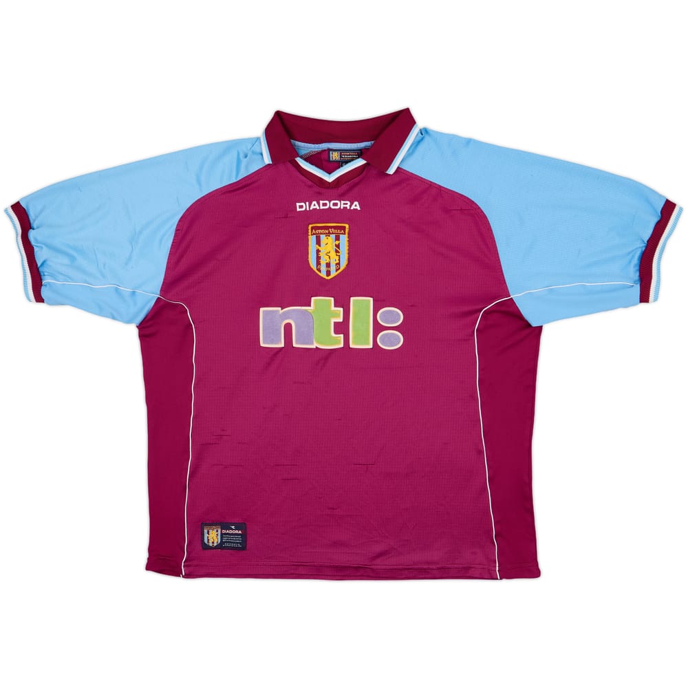 2000-01 Aston Villa Home Shirt - 4/10 - (XL)