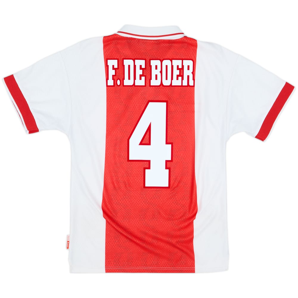 1998-99 Ajax Home Shirt F.De Boer #4 - 6/10 - (Y)
