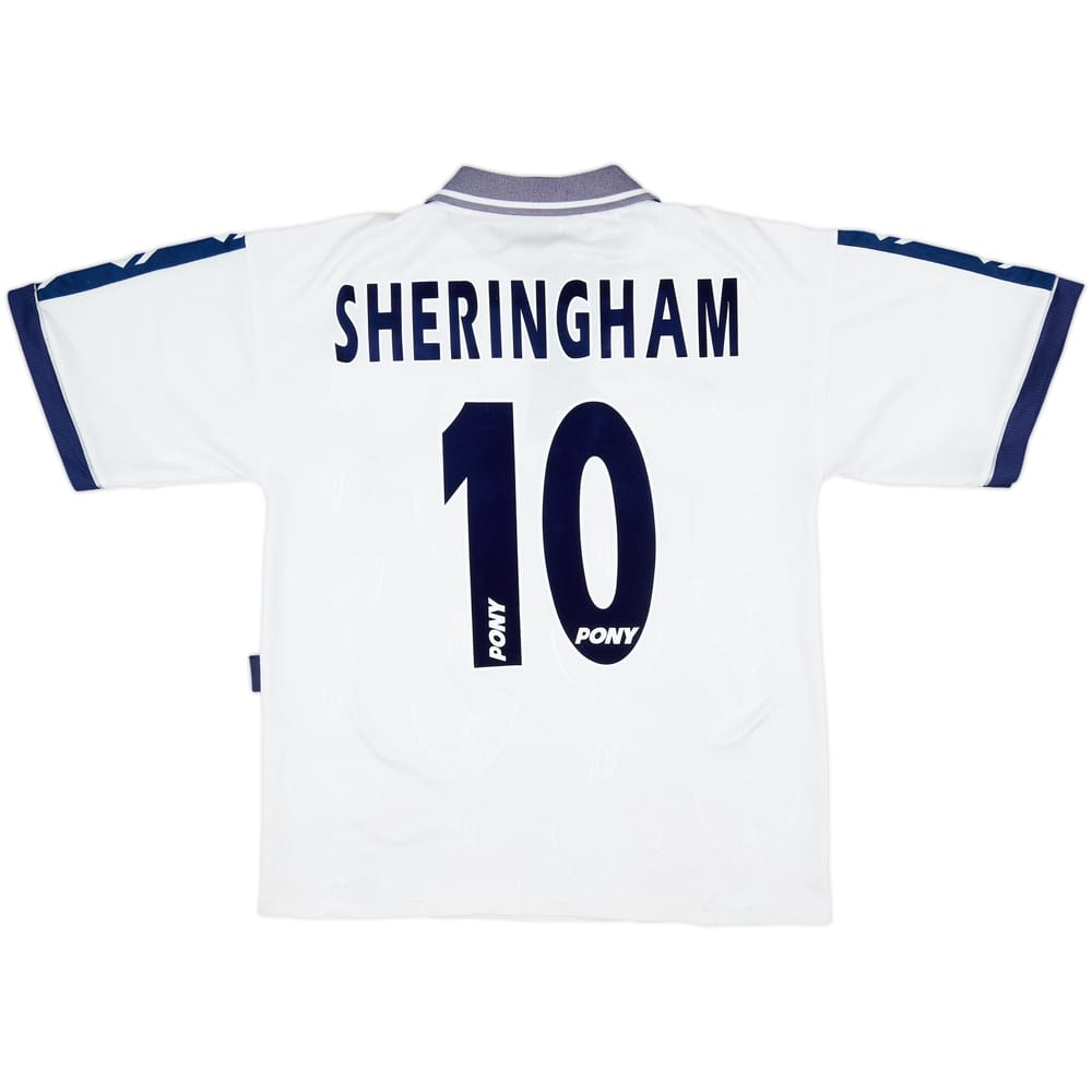 1995-97 Tottenham Home Shirt Sheringham #10 - 7/10 - (M)