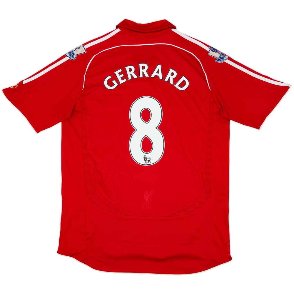 2006-08 Liverpool Home Shirt Gerrard #8 - 6/10 - (L)
