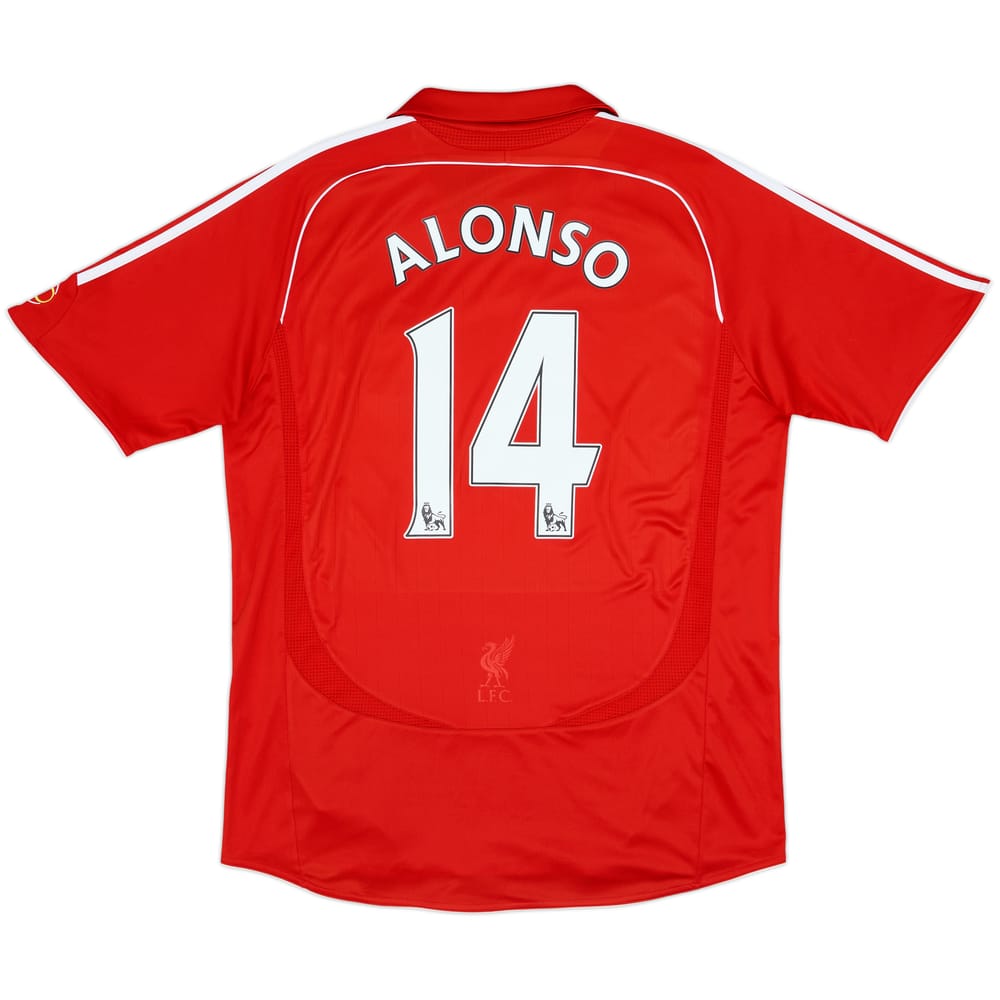 2006-08 Liverpool Home Shirt Alonso #14 - 7/10 - (L)