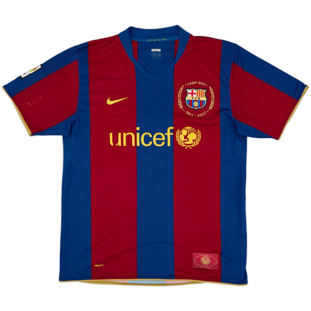 2007-08 Barcelona Home Shirt - 5/10 - (L)