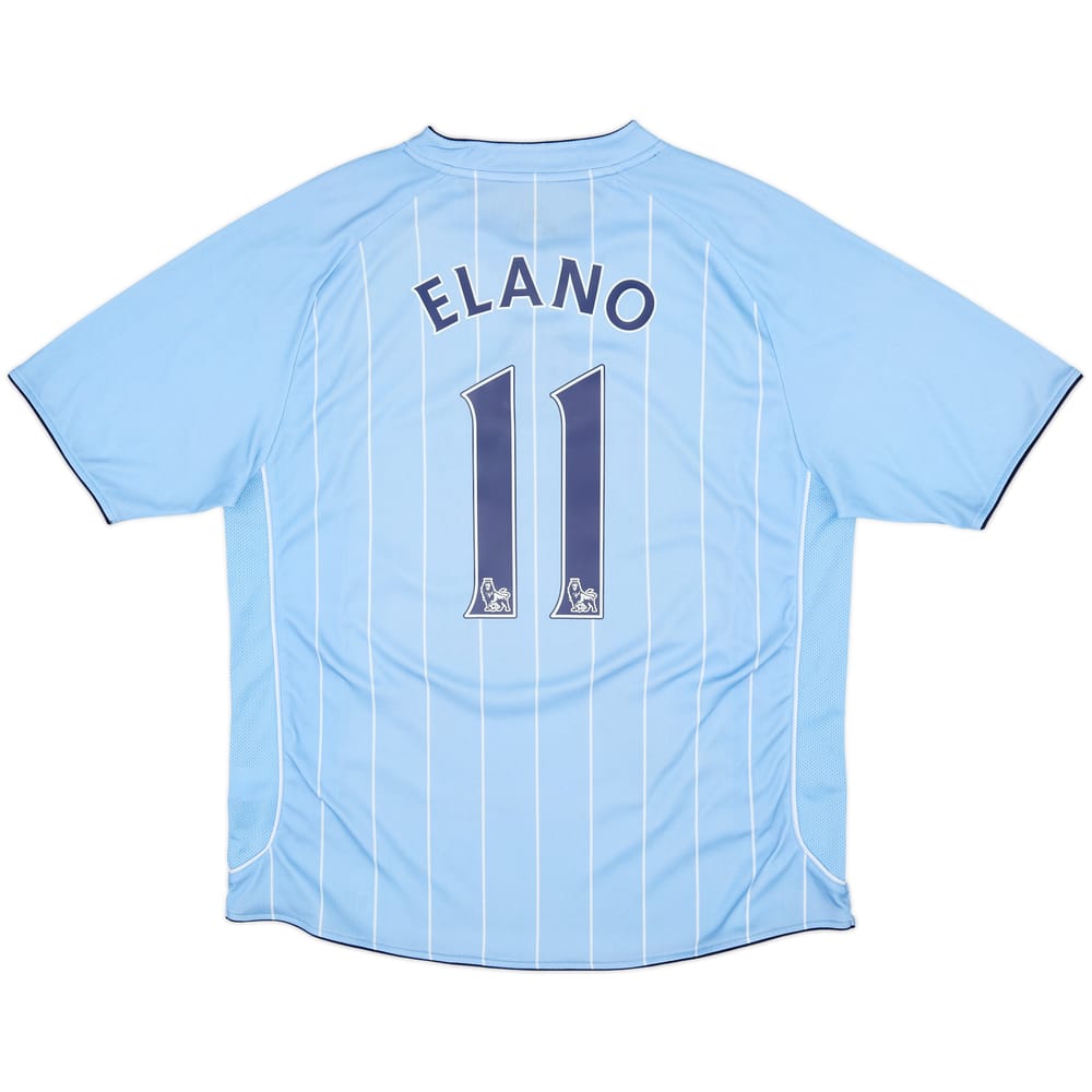 2007-08 Manchester City Home Shirt Elano #11 - 7/10 - (XL)