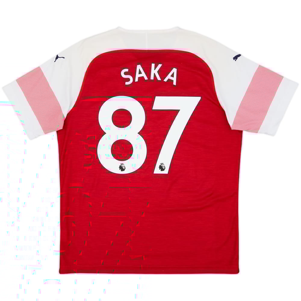 2018-19 Arsenal Home Shirt Saka #87 - 8/10 - (L)