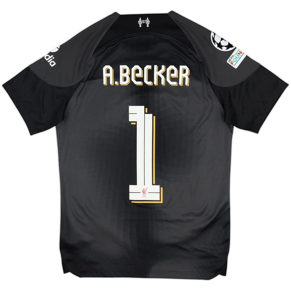 2022-23 Liverpool GK S/S Shirt A.Becker #1 - 7/10 - (S)