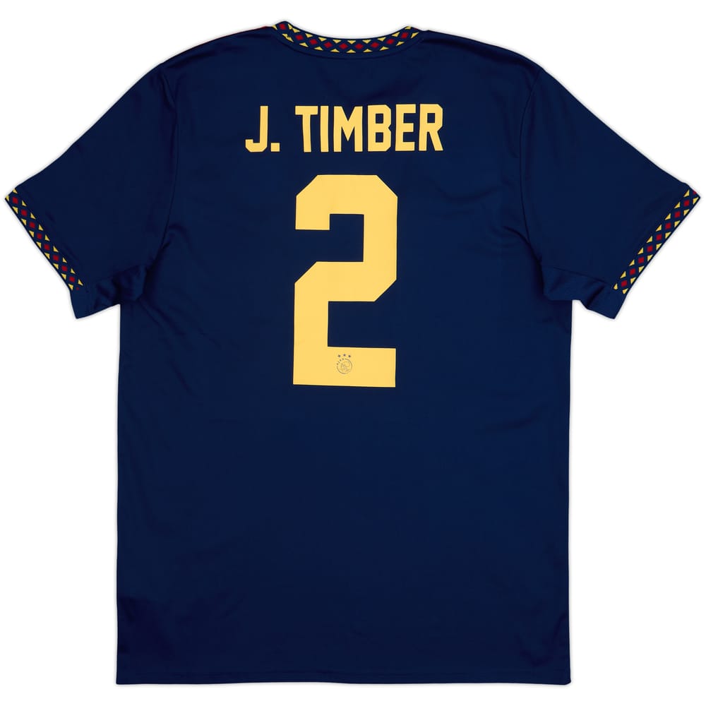 2022-23 Ajax Away Shirt J. Timber #2 - 10/10 - (L)