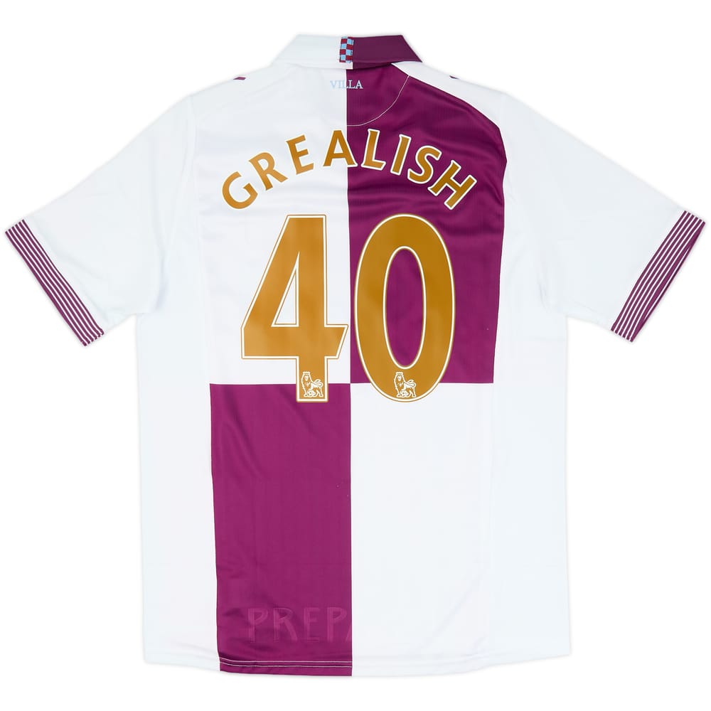 2013-14 Aston Villa Away Shirt Grealish #40 (S)