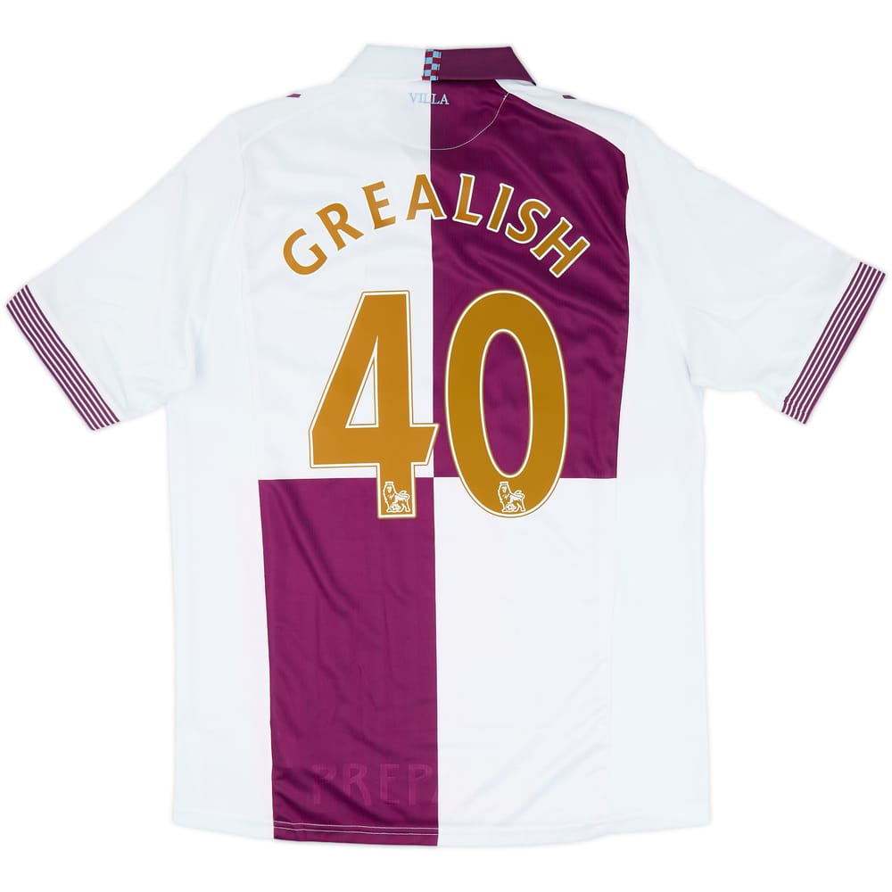 2013-14 Aston Villa Away Shirt Grealish #40 (M)