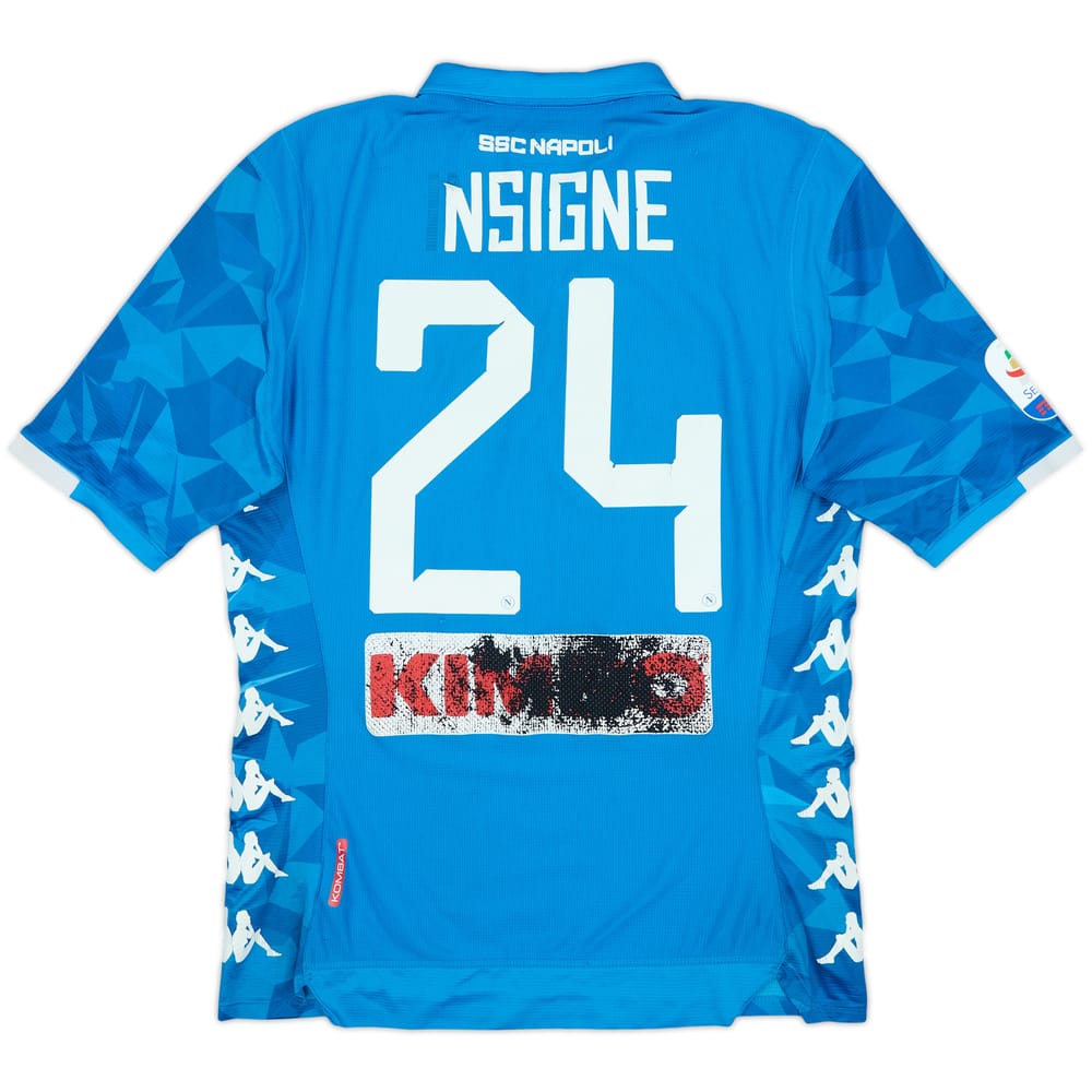 2018-19 Napoli Home Shirt Insigne #24 - 3/10 - (L)