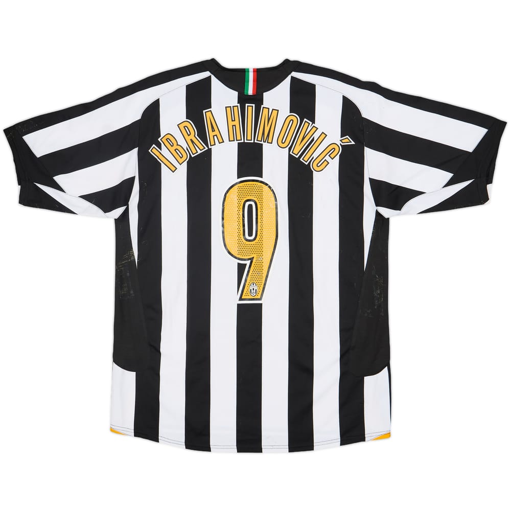 2005-06 Juventus Home Shirt Ibrahimovic #9 - 5/10 - (L)