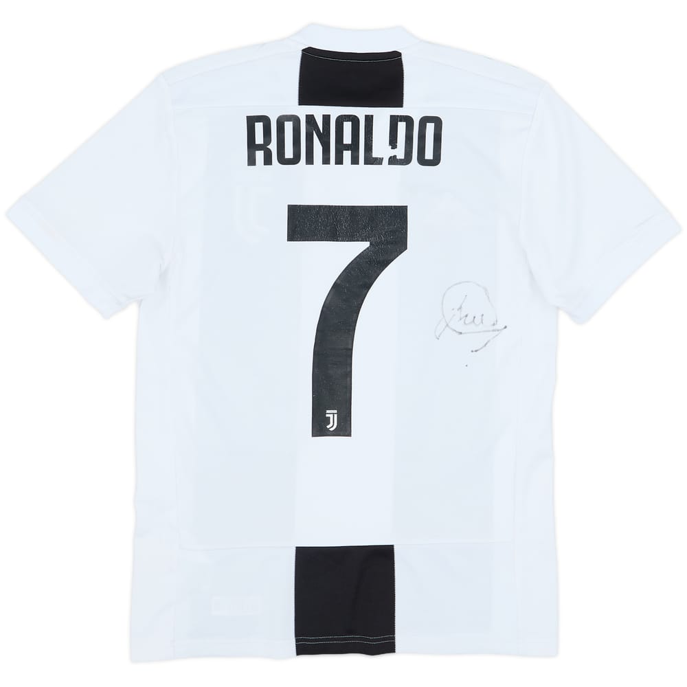 2018-19 Juventus Signed Home Shirt Ronaldo #7 - 5/10 - (XS)