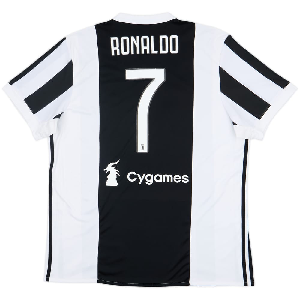 2017-18 Juventus Home Shirt Ronaldo #7 - 8/10 - (XL)