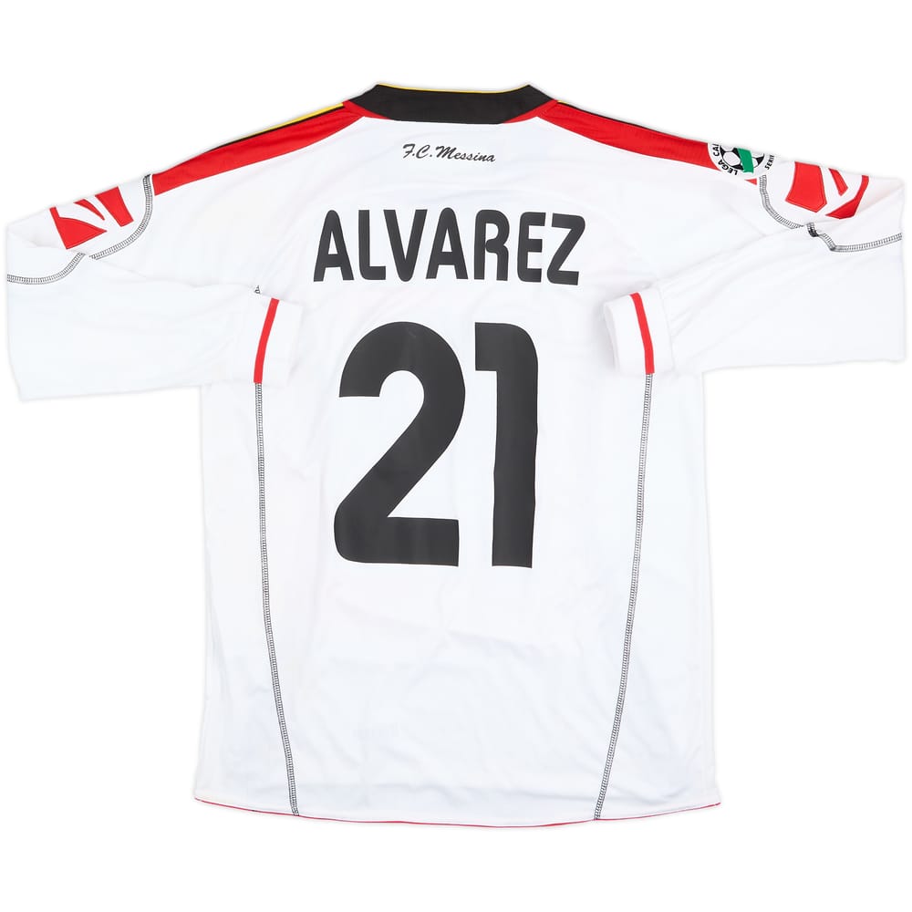 2006-07 Messina Match Issue Home L/S Shirt Alvarez #21