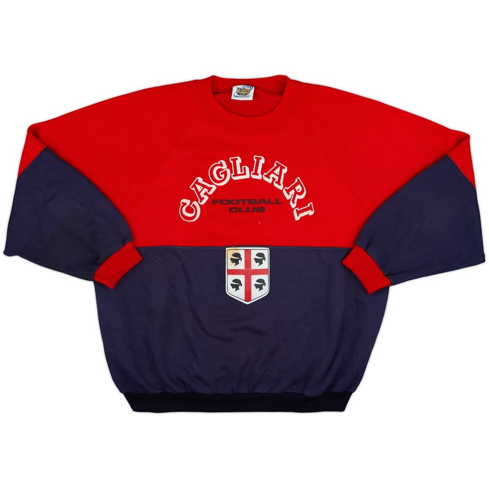 1990-91 Cagliari Le Felpe Dei Grandi Club Sweat Top - 5/10 - (L)