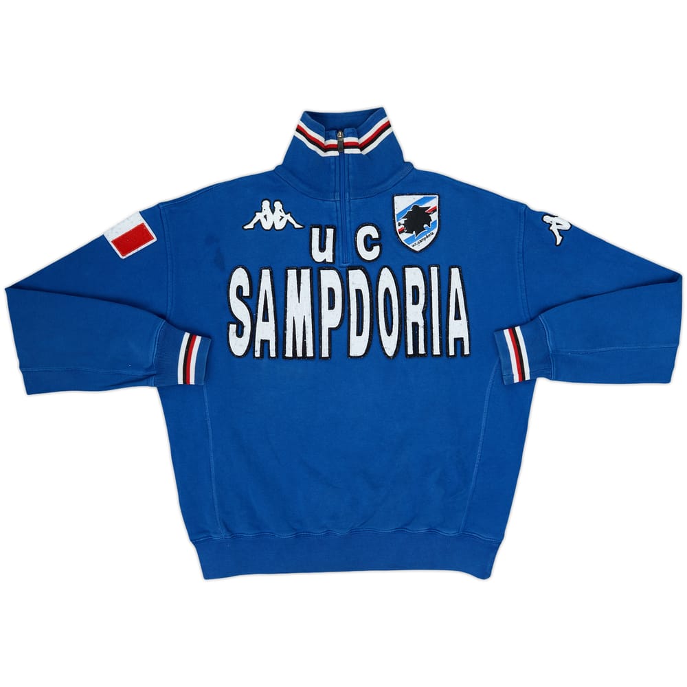 2005-06 Sampdoria Asics 1/4 Zip Drill Top - 6/10 - (L)