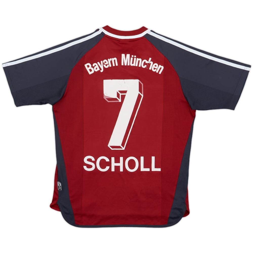 2001-02 Bayern Munich Home Shirt Scholl #7 - 5/10 - (L.Boys)