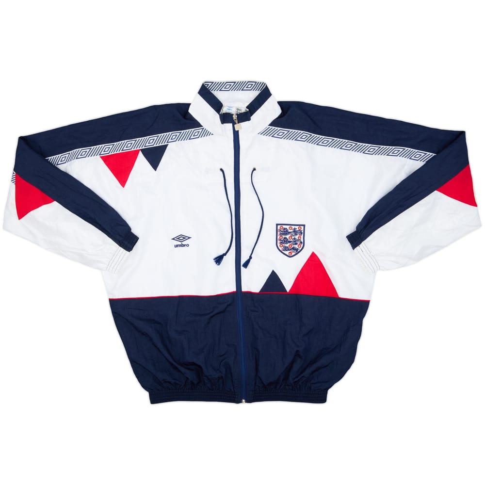 1990-92 England Umbro Track Jacket - 8/10 - (XL)