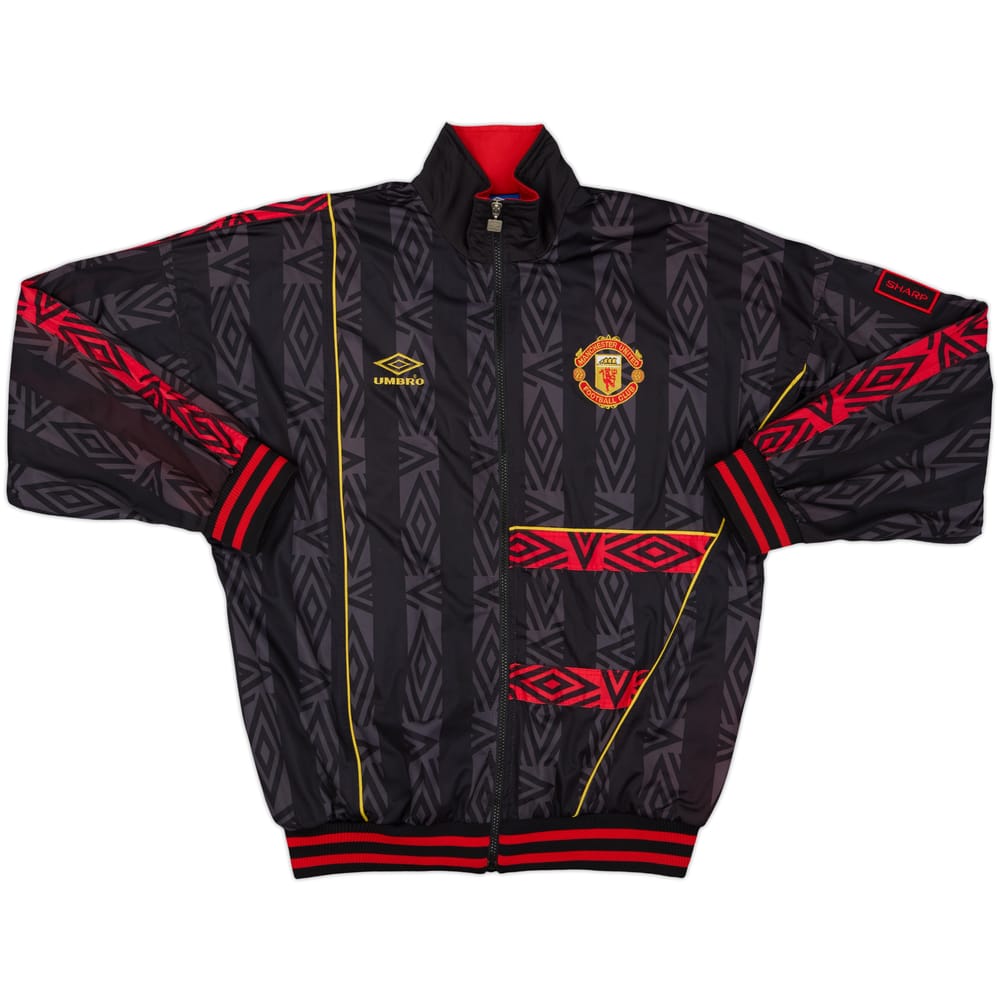 1992-93 Manchester United Umbro Track Jacket - 8/10 - (L)