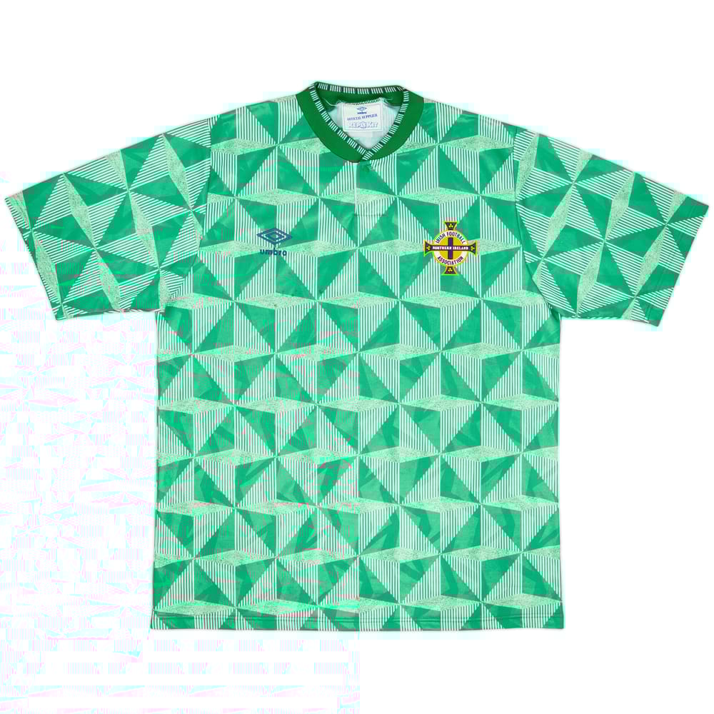 1990-92 Northern Ireland Home Shirt - 8/10 - (XL)