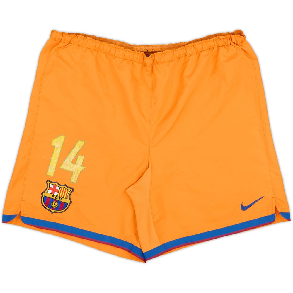 2007-08 Barcelona Third Shorts #14 - 5/10 - (M)